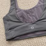 Paragon Fitwear Cristina Capron Sports Bra Low V-Back Sports Bra Grey VEUC Photo 4
