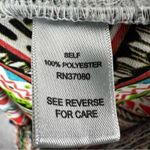 Cato  Wide Leg Pants Womens XL White Multicolor Chevron Smocked Boho Hippie 70s Photo 4