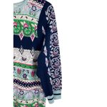 Talbots 1X Cotton Silk Sweater Multicolor Paisley Floral Print 3/4 Sleeve NWT Photo 4