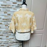 ZARA  NWT Women's embroidered tropical linen Blend shirt M RARE Photo 12