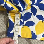 Loft  The Riviera Lemons High Waist Blue and Yellow 4” Shorts Photo 6