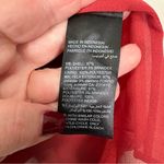 White House | Black Market  Burnt Red Orange Jacquard Silky Long Sleeve Top Sz XS Photo 7