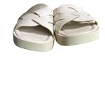 Anthropologie Pilcro x  - Woven Slide Sandals Cream Slide Sandals Sz 41 Photo 4