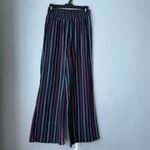Michael Stars  Sita Embroidered Stripe Cotton Wide Leg Pants S Photo 6