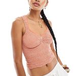 Free People Love Letter Sweetheart Cami Tank Size M/L Photo 0