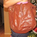 Lucky Brand Vintage  Italian Lamb Leather Boho Shoulder Bag Cognac HippieY2K 90s Photo 9