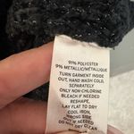 Something Navy  Black Metallic Balloon Sleeve Dress. Medium Photo 7