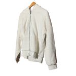 Gap NWT  White Cream Fuzzy Sherpa Hoodie Full Zip Jacket Cozy Fuzzy Sweater‎ XL Photo 2