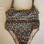 Xhilaration High Waisted Cheetah Print Bikini Photo 0