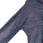 Talbots T by Medium Jacket Pullover Cowl Neck Long Sleeves Stretch Geometric Photo 2