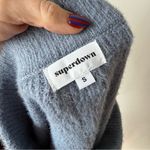 superdown  Serina Blue Sweater Knit Mini Skirt S Photo 4