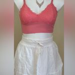 Adrienne Vittadini  Pink  Lace Bralette Adjustable straps & removal pads Sz M Photo 3