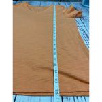 Talbots Slub Knit Tee Shirt Womens M Short Sleeves V Neck Peach Cotton Blend Photo 6