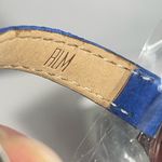 Robert Lee Morris Women's Brand New Blue Strap Silver Watch Water Resistant Photo 3