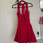 House Of CB  S Tall  'Loulette' Red Halter Neck Bow Mini Dress NWOT Photo 8