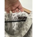 J. McLaughlin  Delilah Silver Gray Safari Cheetah Print Suede Dress XS Photo 5