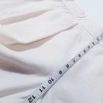 Raquel Allegra Linen Blend White Pleated Crop Pants Pull On High Rise Size 2 Photo 5
