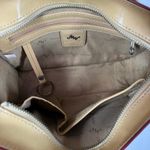 Vintage Monsac yellow leather shoulder purse 7x10x3.5" 6" Handle Photo 10