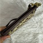 Coach Brown Signature Canvas Wristlet Photo 3