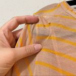 ALC Frank ALC Orange Striped Tee Shirt Dress Womens S Short Sleeve Casual Beachy Quiet Lux Photo 9