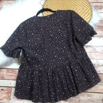 Madewell ‎ studio ruffle hem blouse in starry night Photo 6