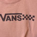 Vans  XS long sleeve crop top logo shirt on peachy tone. Photo 2