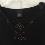 FINAL MARKDOWN Ladies rqt cap sleeve knit top (M) Black Size M Photo 1