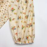 DOEN Cream Floral Blouse M Size M Photo 8