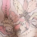 Vocal  Women's Floral with Crystal Embellishments Sheer Tank size M Photo 4