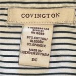 Covington  Navy and White Striped Shirt Photo 5