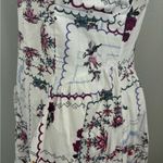 ASOS DESIGN cotton dropped corset waist midi skater dress in patchwork print Photo 8