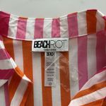 Tuckernuck Beach Roit Alexa tunic top striped orange pink beach cover up Sz L/XL Photo 3