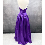 Vintage 80s Prom Dress Satin Womens 7/8‎ Royal Purple Glam Sweetheart Whimsigoth Size undefined Photo 8