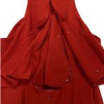 Jill Stuart Jill  Iva Crepe Maxi Dress Sleeveless Split Back Burnt Orange Size 14 Photo 6