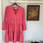 Anthropologie Devotion twins Ella Dress in Salmon/Pink size Medium Pink Photo 1