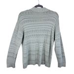 Haven Well Within Organic Cotton Light Green Open Stitch Johnny Collar Sweater M Size M Photo 1