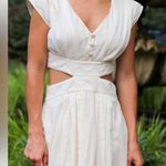 Anna Cate Dress Womens L Ivory Adele Cut Out Embroidery Boho Aztec Wedding White Size L Photo 0