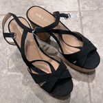 Sun+Stone Jillien Platform Block Heel Dress Sandals in Black, Size 11 New in Box Black Photo 5