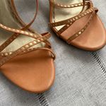 Gianni Bini  NWOT peach and gold strapped heels. Photo 1
