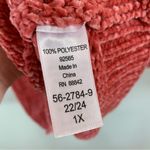 Woman Within Women Within Salmon Chunky Chenille Knitted Oversized Sweated Jumper Size 1X Photo 3