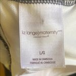 Liz Lange  Maternity Black and White Chevron One Piece Swimsuit Photo 2