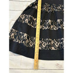 NIKIBIKI Dress Black Lace V Neck Sleeveless A Line Work Women Small Photo 9