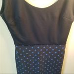 ZARA  navy polka dot Midi dress xs Photo 6