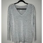 American Eagle  Soft and Sexy Plush Lace Up Shoulder V Neck Oversized Pullover XS Photo 0
