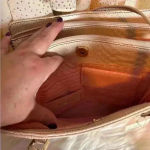 Liz Claiborne NWT‎  Snakeskin Double Handle Shoulder Bag excellent condition Photo 5