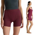 Quince  Wine Ribbed Tencel Lounge Boxer Shorts Size Small - 1pc NWOT Loungewear Photo 7