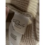 Rails  Sweater Tessa 1/4 Zip Striped Rib Knit Wool Blend Cream Neutral Size M Photo 7