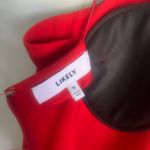 Likely  Banks Flounced Hem Slip Dress in Scarlet Mini Sleeveless Sheath‎ 6 NWOT Photo 6