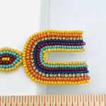 C&C California NEW  | Multicolor Southwest Rainbow Hand Beaded Statement Earrings Photo 3