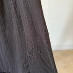 Free People pretty high-low black crisscross back embroidered muslin dress Photo 6